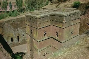 Carving Gallery: St. Giorgis (St. George s) rock cut church, Lalibela, Ethiopia, Africa