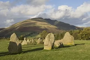 Images Dated 4th October 2009: St. Johns in the Vale and the Helvellyn Range from Castlerigg Stone Circle