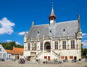 Vlaanderen Gallery: Stadhuis Damme (Town Hall), Damme, Vlaanderen (West Flanders), Belgium, Europe