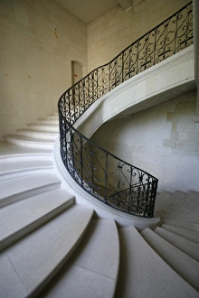 Staircase in Prieure Saint Lazare dating from the 18th century, Fontevraud Abbey Staircase in Prieure Saint Lazare dating from the 18th century, Fontevraud Abbey