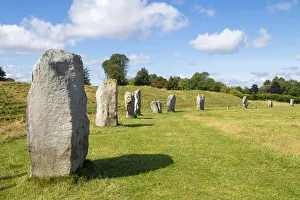 Standing stones at Avebury stone circle, Neolithic stone circle, UNESCO World Heritage Standing stones at Avebury stone circle, Neolithic stone circle, UNESCO World Heritage