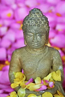 Bangkok Gallery: Detail of statue of Buddha, Bangkok, Thailand, Southeast Asia, Asia