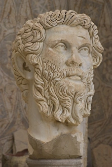 Statue of the Emperor Septimius Severus, museum at the Roman site of Djemila Statue of the Emperor Septimius Severus, museum at the Roman site of Djemila