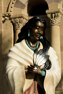 Images Dated 6th November 2011: Statue of Kateri Tekakwitha, the Cathedral Basilica of St. Francis of Assisi