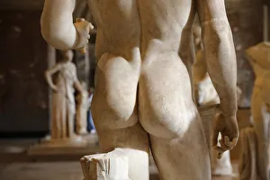 Detail of a statue in the Louvre Museum, Paris, France, Europe Detail of a statue in the Louvre Museum, Paris, France, Europe