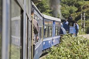 Steam train known as the Toy Train of the Darjeeling Himalayan Railway Steam train known as the Toy Train of the Darjeeling Himalayan Railway