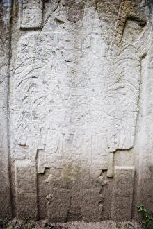 Stone carving, Tikal Maya ruins, UNESCO World Heritage Site, Guatemala, Central America Stone carving, Tikal Maya ruins, UNESCO World Heritage Site, Guatemala, Central America