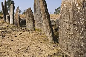 s tone pillars of Tiya, UNEs CO World Heritage s ite, Ethiopia, Africa