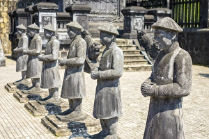 Stone statues at Tomb of Khai Dinh (Lang Khai Dinh), Huong Thuy District Stone statues at Tomb of Khai Dinh (Lang Khai Dinh), Huong Thuy District