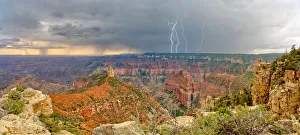 Storm rolling into Point Imperial at Grand Canyon North Rim, Grand Canyon National Park Storm rolling into Point Imperial at Grand Canyon North Rim, Grand Canyon National Park