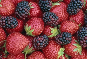 Fruit Healthy Food Strawberries Blackberries