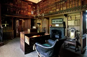 Studies Gallery: The study and desk where Sir Walter Scott wrote his novels