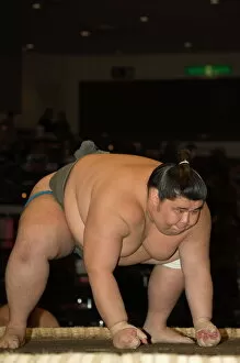 One Man Only Gallery: Sumo wrestler competing