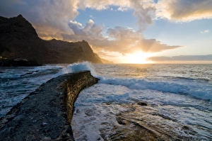 Ponta do Sol Gallery: Sunset at coast of San Antao, Ponta do Sol, Cape Verde Islands, Atlantic, Africa