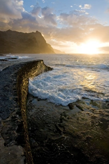 Ponta do Sol Gallery: Sunset at coast of San Antao, Ponta do Sol, Cape Verde Islands, Atlantic, Africa