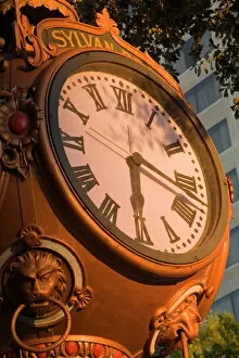 Main Street Gallery: Sylvan Brothers clock on Main Street, Columbia, South Carolina, United States of America
