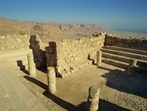 Synagogue Gallery: The synagogue, Masada, UNESCO World Heritage Site, Israel, Middle East