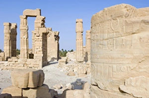 The temple of Soleb built during the reign of Amenophis III The temple of Soleb built during the reign of Amenophis III