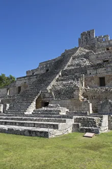 Temple of the Five Stories, Edzna Archaeological Zone, Campeche State, Mexico, North America Temple of the Five Stories, Edzna Archaeological Zone, Campeche State, Mexico, North America