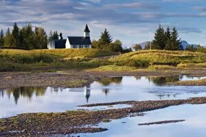 Rivers Gallery: Thingvellir national church, built in 1859 on the site of Icelands first church constructed in 1000 AD