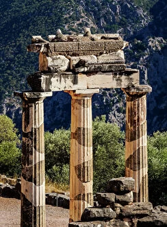 Delphi Gallery: Tholos of Delphi, detailed view, Temple of Athena Pronaia, Delphi, UNESCO World Heritage Site