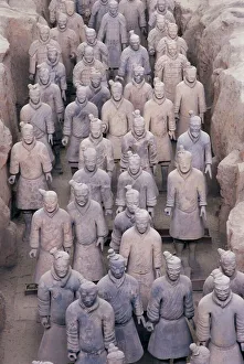 Detail of some of the six thousand statues in the Army of Terracotta Warriors Detail of some of the six thousand statues in the Army of Terracotta Warriors