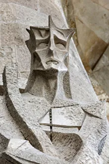 Tied Christ, sculpture by Joseph Maria Subirachs, Passion Facade Tied Christ, sculpture by Joseph Maria Subirachs, Passion Facade