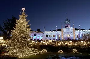 Exotic Collection: Tivoli Gardens at Christmas, Copenhagen, Denmark, Scandinavia, Europe