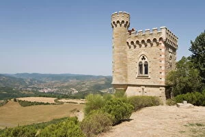 Chateau Gallery: Tower, Rennes-le Chateau, Aude, Languedoc-Roussillon, France, Europe
