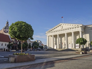 Town Hall and Square, Vilnius, Lithuania, Baltic States, Europe Town Hall and Square, Vilnius, Lithuania, Baltic States, Europe