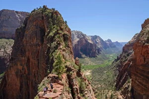 Zion National Park Gallery: Trail to Angels Landing, Zion National Park, Utah, United States of America, North America