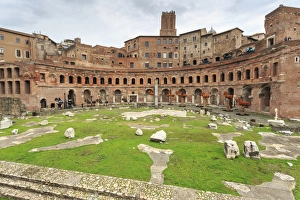 Trajans Markets, Roman ruins, Forum area, Historic Centre (Centro Storico), Rome Trajans Markets, Roman ruins, Forum area, Historic Centre (Centro Storico), Rome