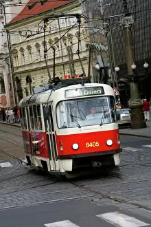 Tram, Prague, Czech Republic, Europe