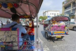 Tuk Tuk ride through Bangkok, Bangkok, Thailand, Southeast Asia, Asia Tuk Tuk ride through Bangkok, Bangkok, Thailand, Southeast Asia, Asia
