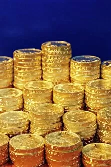 Wealth Gallery: UK money, pound coins