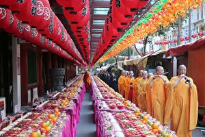 Typically Asian Gallery: Ullambana ceremony, when food is offered to the ancestors during the annual Ghost