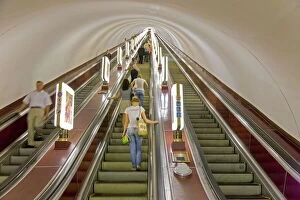 Images Dated 26th August 2008: Underground Metro (Subway) in Kiev, Ukraine, Europe
