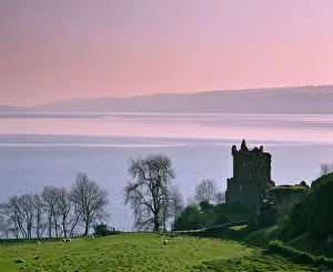 Urquhart Castle, built in the 14th century, destroyed at the end of the 17th century Urquhart Castle, built in the 14th century, destroyed at the end of the 17th century