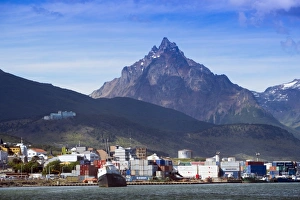 Ushuaia city and port on Tierra del Fuego island, Argentina, South America Ushuaia city and port on Tierra del Fuego island, Argentina, South America