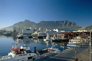 Moored Gallery: The V & A. waterfront and Table Mountain cape Town