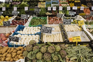 Vegetables for sale, Padova, Veneto, Italy, Europe Vegetables for sale, Padova, Veneto, Italy, Europe