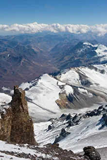Glacial Gallery: View from Aconcagua 6962m, highest peak in South America, Aconcagua Provincial Park
