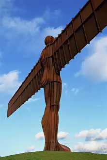 Back view of the Angel of the North statue Print