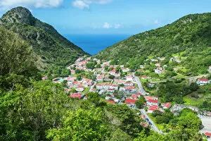 Images Dated 28th December 2016: View over The Bottom, capital of Saba, Netherland Antilles, West Indies, Caribbean