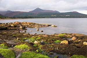 View acros s  Brodick Bay to Goatfell, Brodick, Is le of Arran, North Ayrs hire