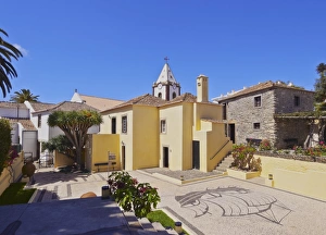 View of the Casa de Cristovao Colombo Museum and the Church tower, Vila Baleira, Porto Santo View of the Casa de Cristovao Colombo Museum and the Church tower, Vila Baleira, Porto Santo