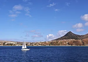 View towards the coast of the Porto Santo Island, Madeira Islands, Portugal, Atlantic View towards the coast of the Porto Santo Island, Madeira Islands, Portugal, Atlantic