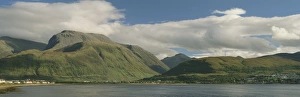 View from Corpach across Loch Eil towards Ben Nevis and Fort William