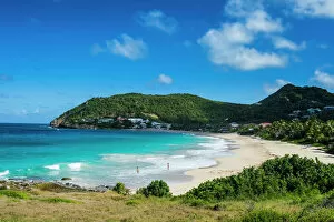 Images Dated 30th December 2016: View over Flamand Beach, St. Barth (Saint Barthelemy), Lesser Antilles, West Indies