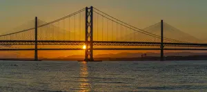 Forth Bridge Prints: Forth Road Bridge and Queensferry Crossing Print